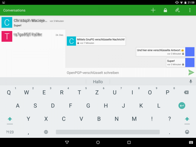 Conversations - XMPP Client für Android